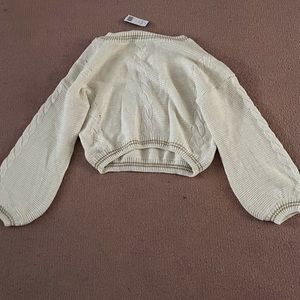 Bebe cropped sweater new with tags